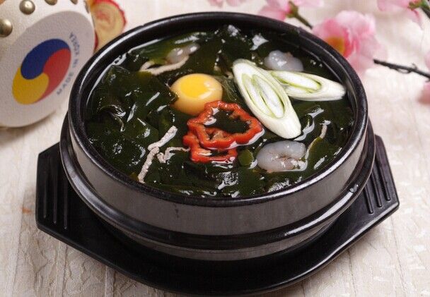 韩国素食海带汤的做法