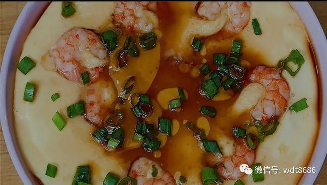 鸡蛋豆腐蒸虾的家常做法