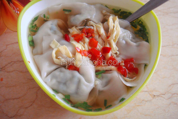 波菜肉馄饨的做法大全