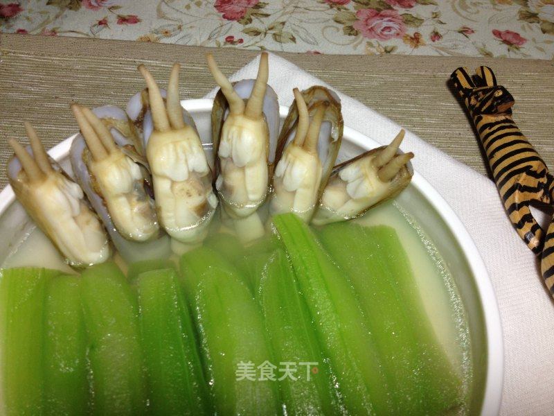海蛏丝瓜汤的做法