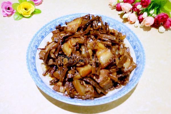 肉炖干豆腐串的做法