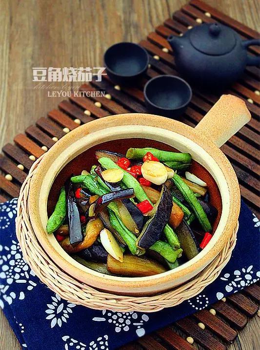 茄子豆腐焖豆角，家常美食的健康密码