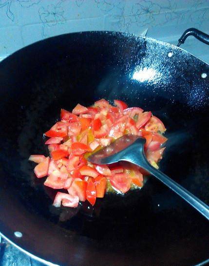 西红柿拌汤加豆腐，清爽美味，营养满分