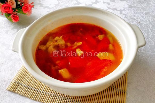 速食西红柿牛腩汤的做法