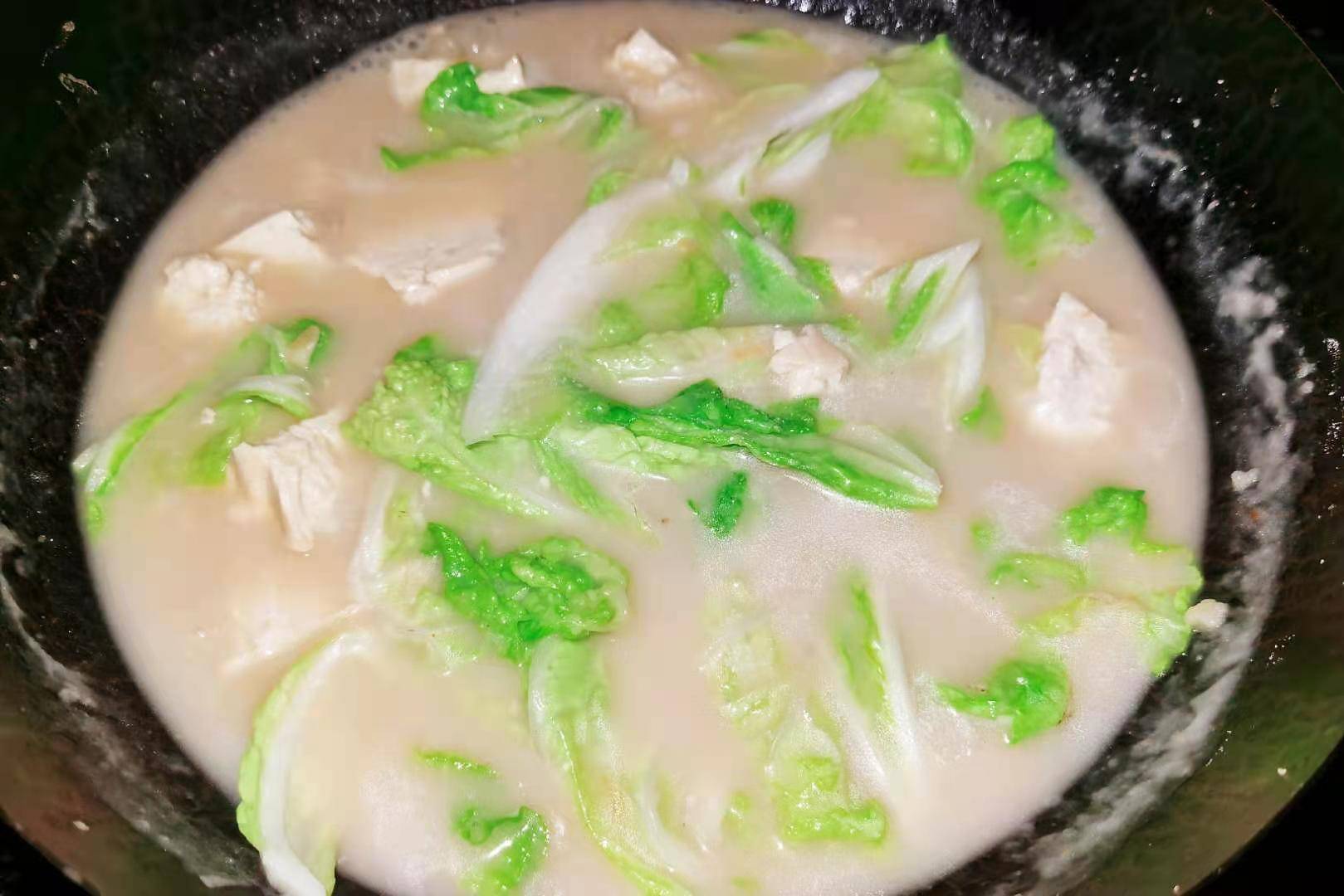 腌雪菜炖豆腐，家常美味，营养健康一步到位
