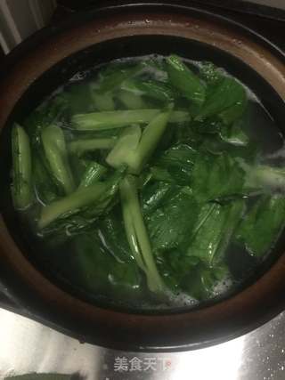 排骨春菜虾粥的做法