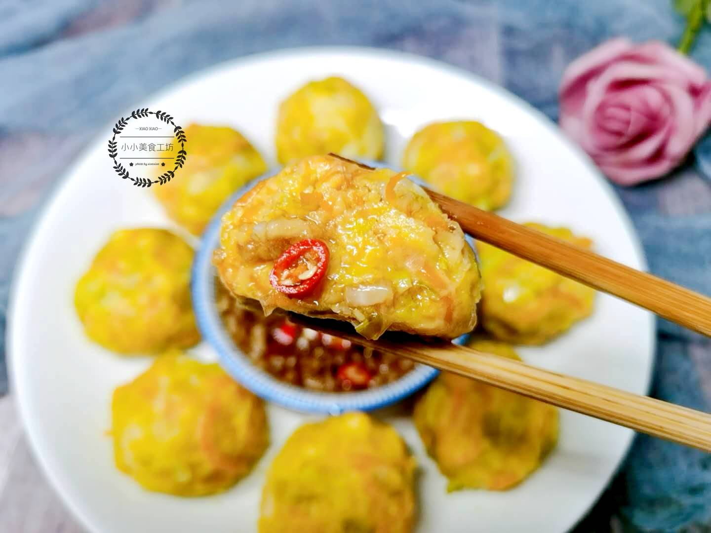 干豆腐包菜丸子的家常美味