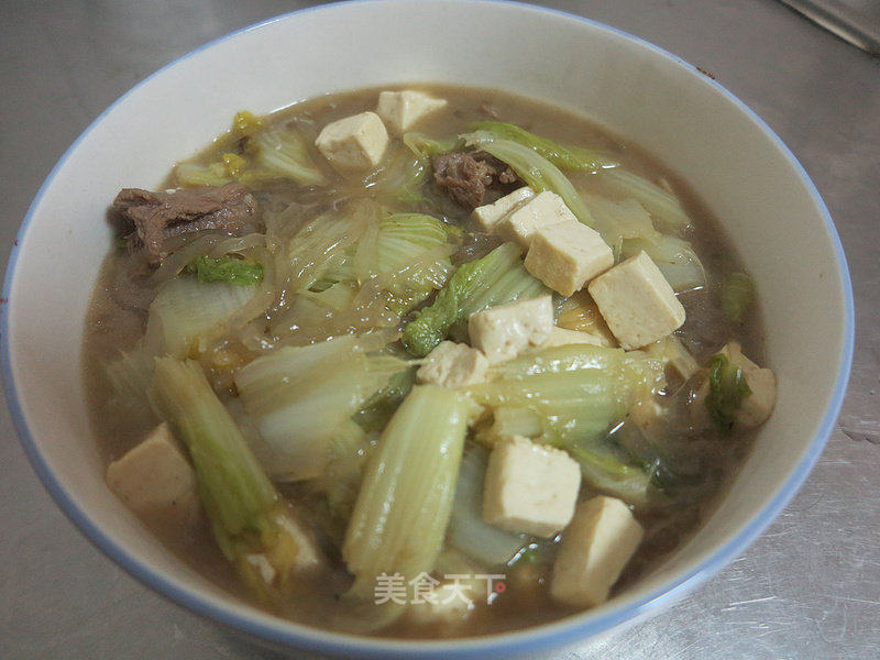 肉丸排骨炖豆腐，滋养身心的一锅好菜