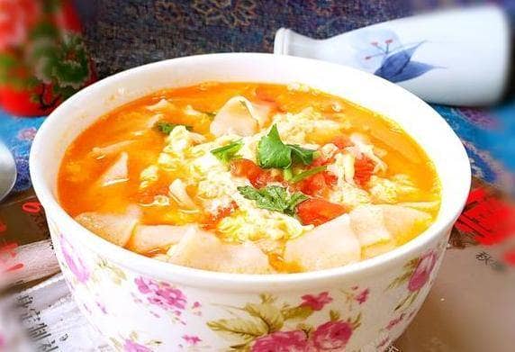 西红柿豆腐肉羹汤，家常美味，滋养身心