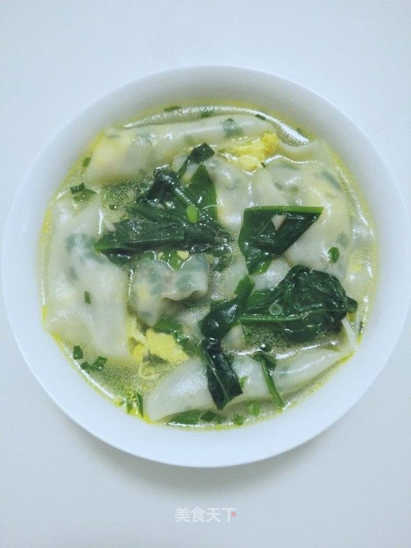 青菜粉丝鸡蛋馄饨的做法