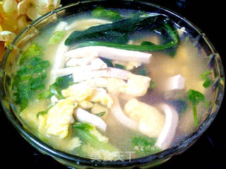 豆腐菠菜蛋汤虾仁，鲜美滋补的家常美食