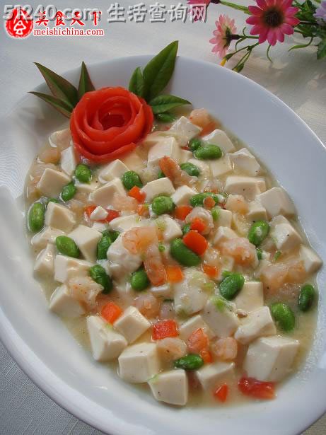 豆腐菠菜蛋汤虾仁，鲜美滋补的家常美食