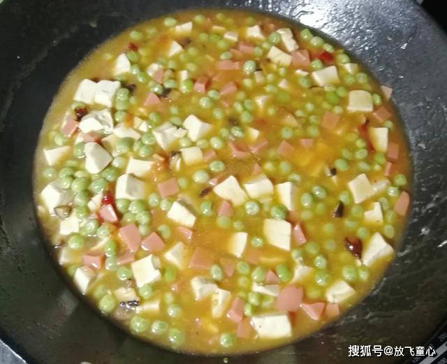 豌豆肉豆腐，营养满分的家常美食