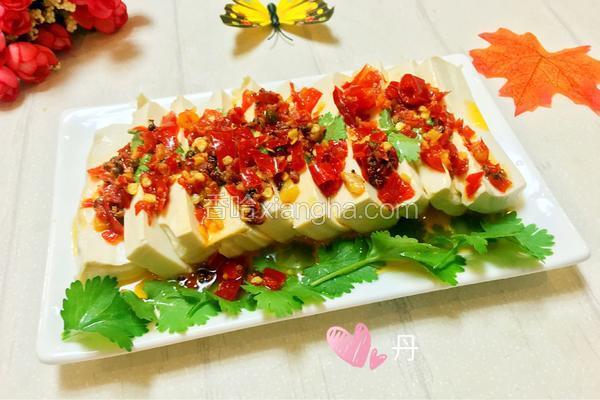 油泼香椿豆腐的做法
