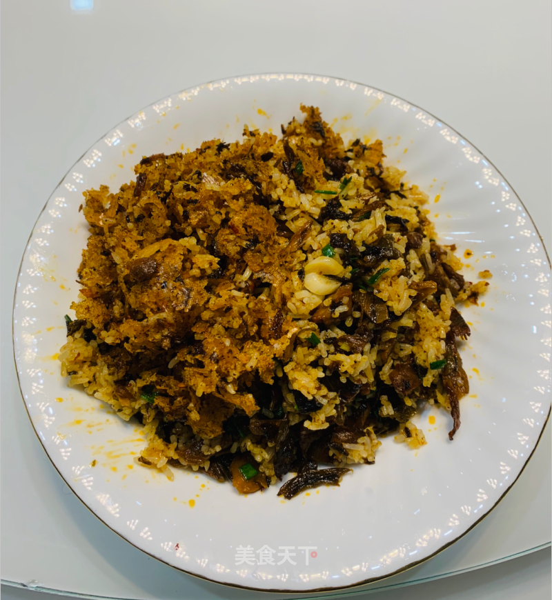 豆腐咸菜炒饭的做法视频