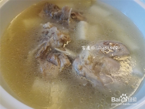 山药炖腊老鸭汤的做法
