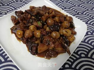 松菇炖肉的做法