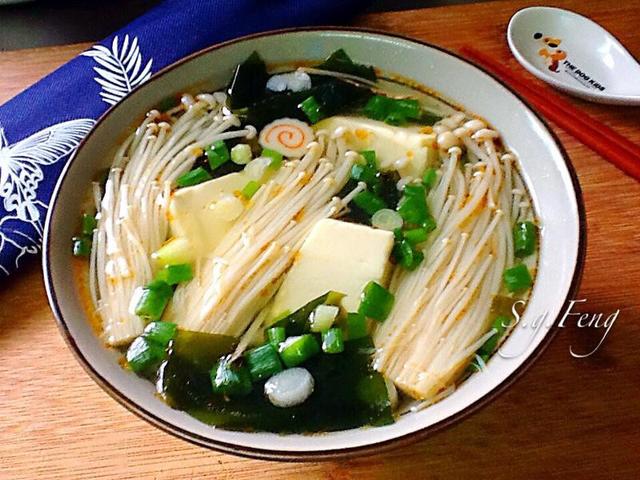 豆腐金针菇海带煲，滋养身心的一锅好汤
