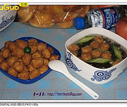 炸丸子的汤做法