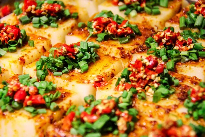 油煎豆腐番茄，家常美食中的营养佳品