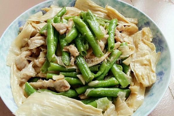 豆腐豆角炒肉片，家常美味，营养满分