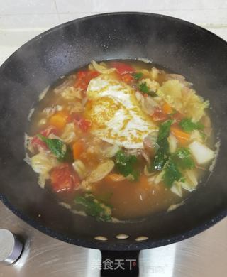 鸡蛋蔬菜拌汤的做法