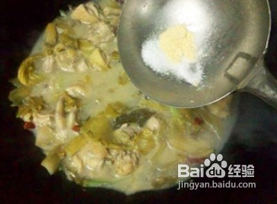 酸菜豆腐鸡的做法
