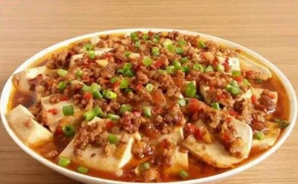 肉末蒸豆腐冻豆腐，家常美食新做法，营养美味一举两得