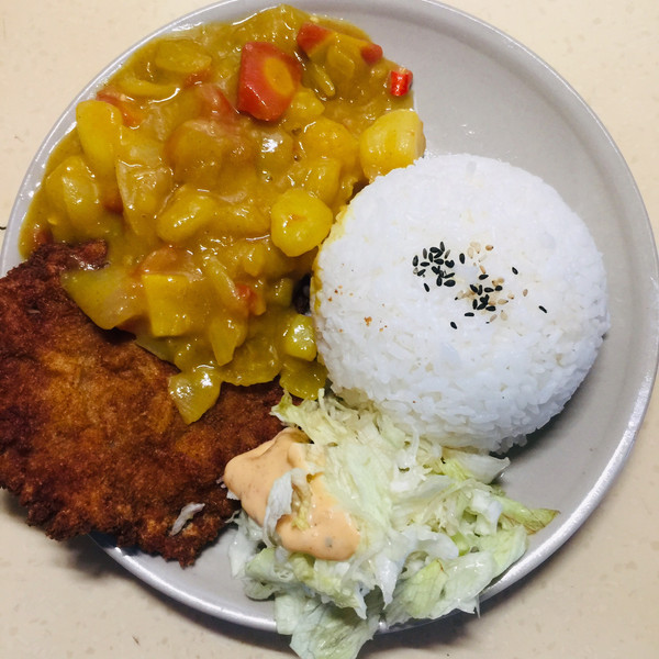 咖喱猪排饭的做法视频