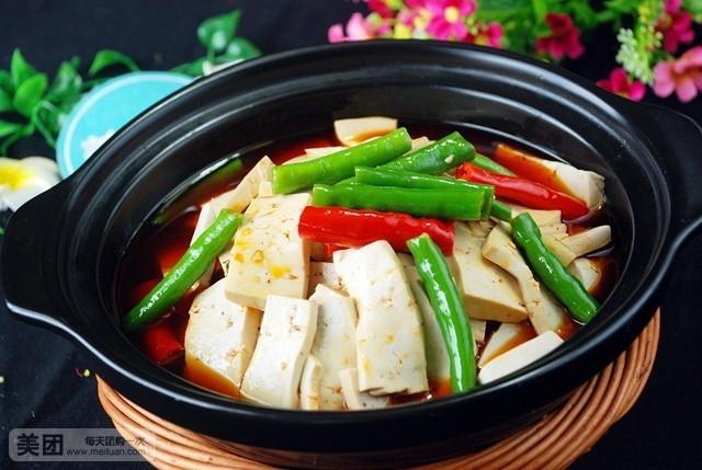 尖椒豆腐酱汤的做法