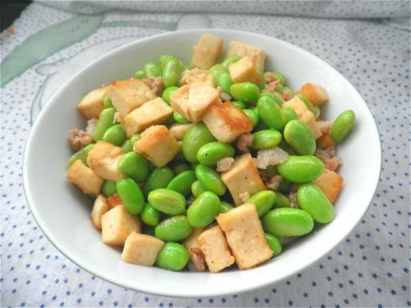 豆腐毛豆肉末的做法