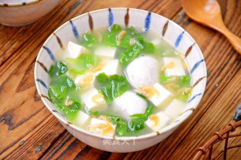 虾皮清炖豆腐，鲜美营养的素食佳肴