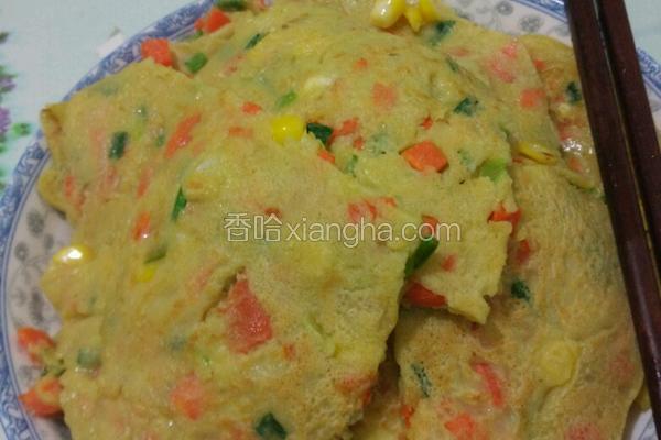 玉米泥鸡蛋饼做法