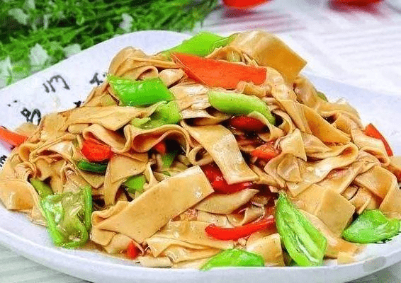 松仁豆腐皮，美味素食的养生佳品