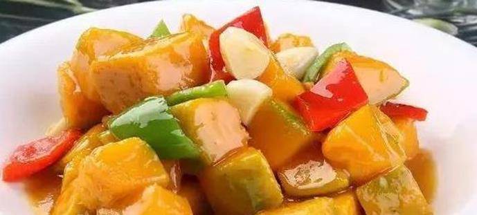 南瓜煎豆腐的家常做法