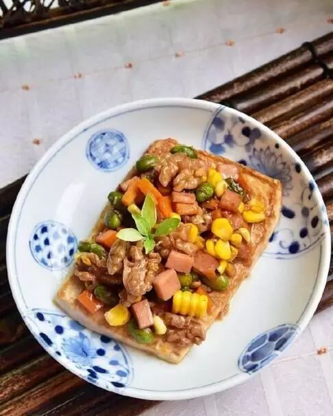 营养美味食谱，玉米青豆嫩豆腐的创意做法