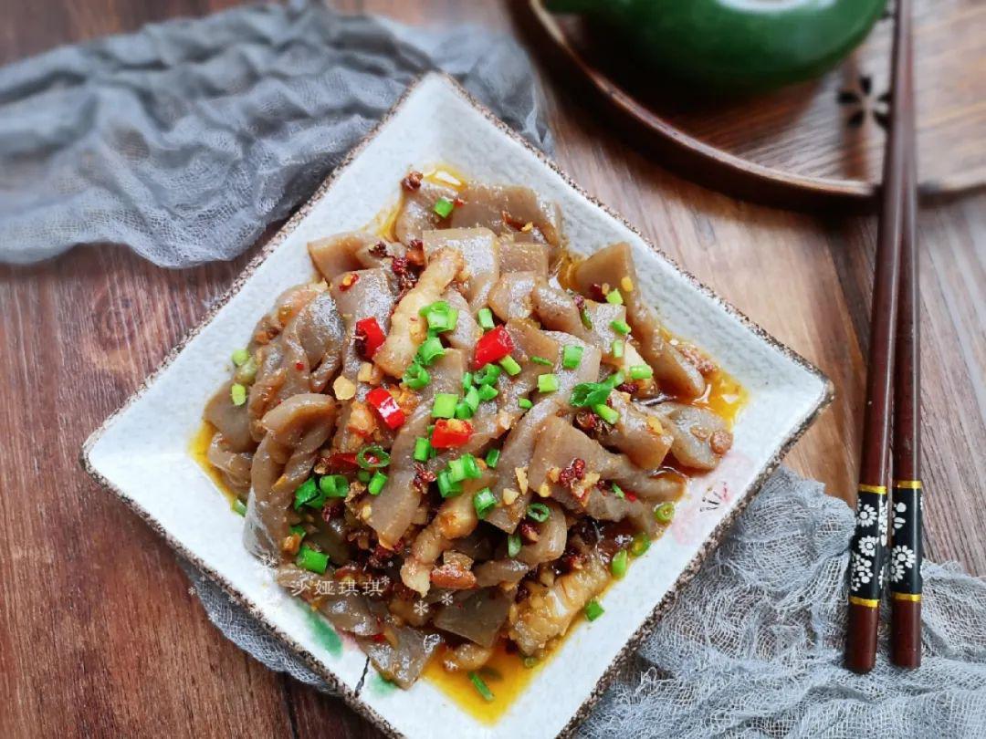 农村鲜魔芋豆腐，家常美食的隐藏高手
