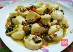 扇贝红烧日本豆腐的做法