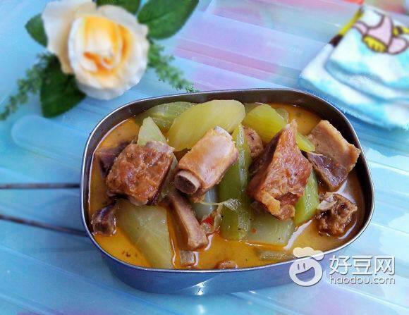 油豆腐炖腊大肠的做法
