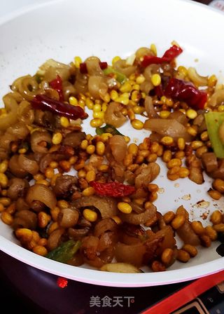 黄豆炒八爪鱼的做法