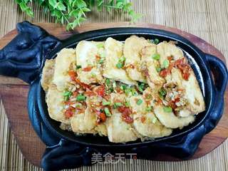 铁板豆腐烧海带的做法