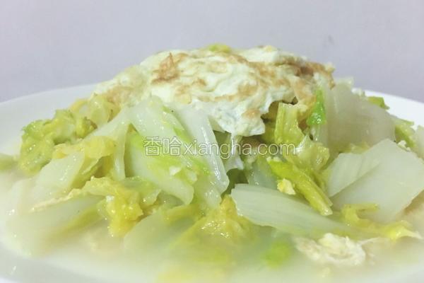 鸡蛋炸娃娃菜做法