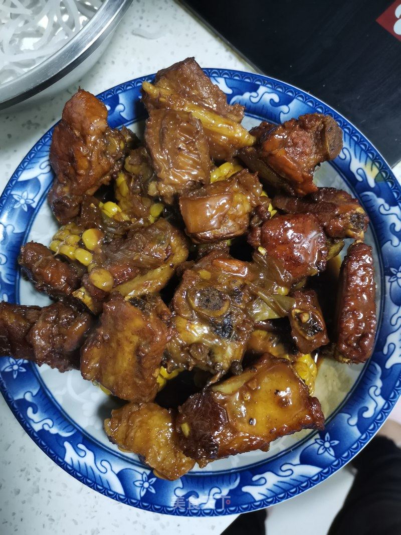 排骨炖黑菜的做法