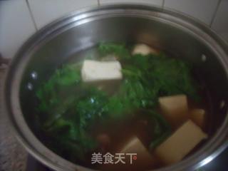 豆腐面筋包菜汤的做法