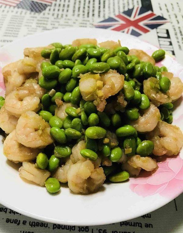 毛豆清炒虾仁的做法