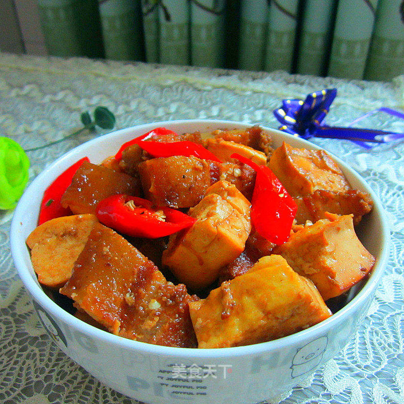 豆腐压肉的做法
