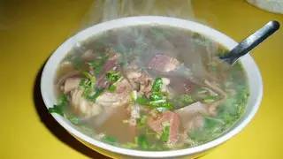 磨肉汤的做法