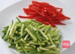 蒜苔牛柳的做法