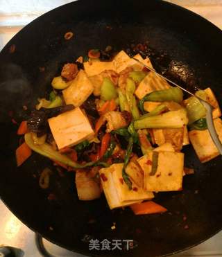 干锅豆腐炖粉条的做法