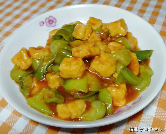 南瓜叶炒豆腐，家常美味，营养满分